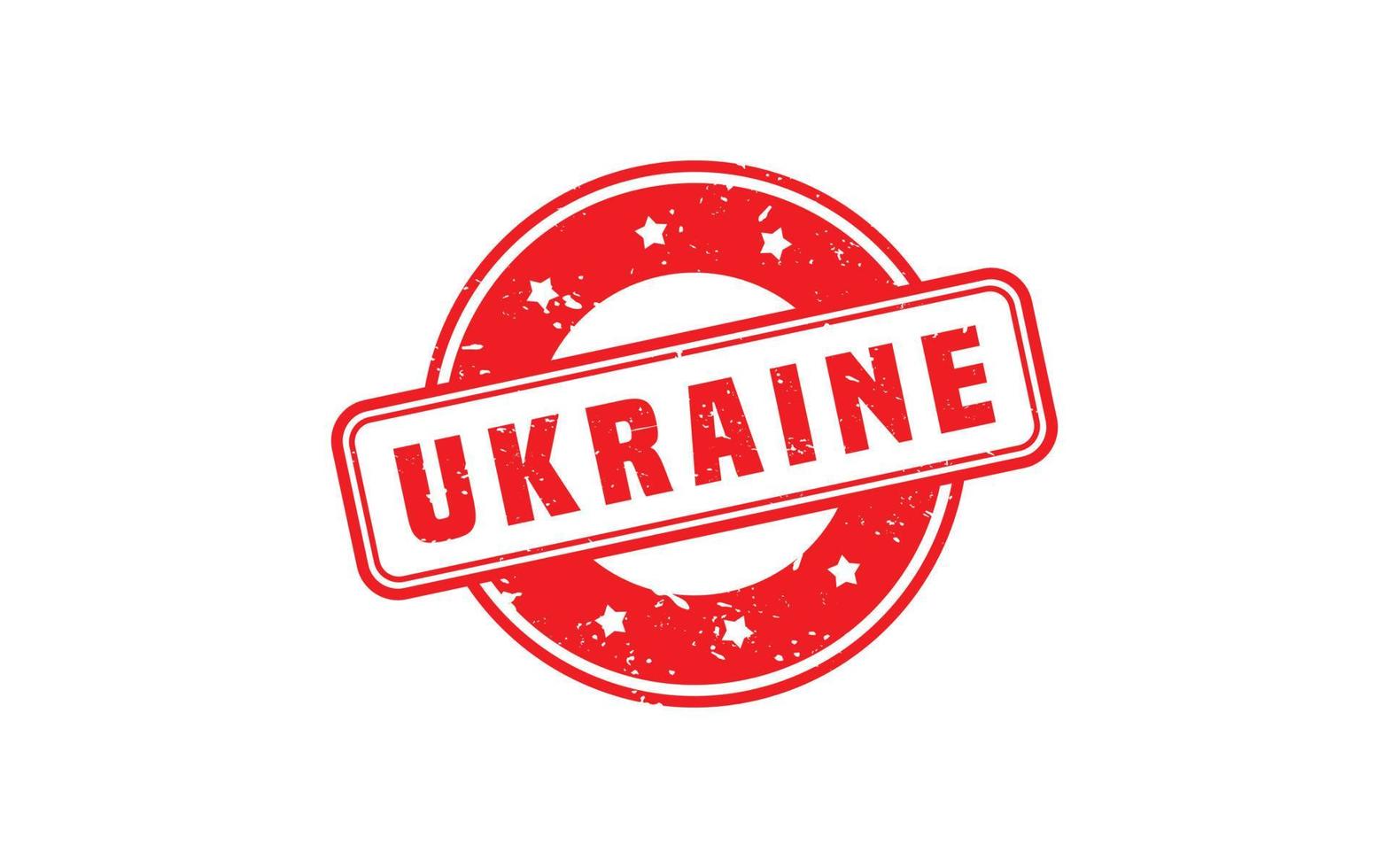 UKRAINE rubber stamp with grunge style on white background vector