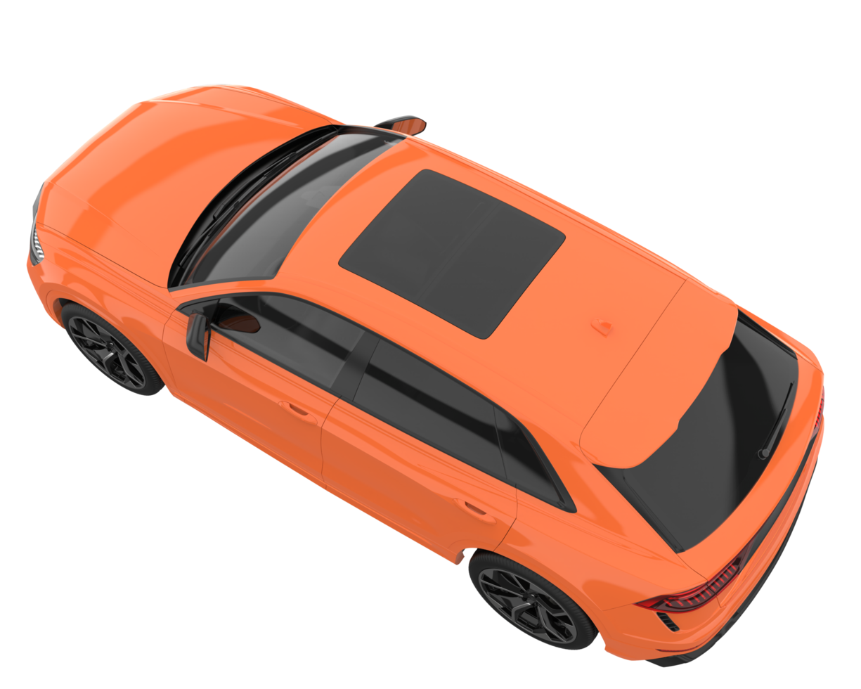 Realistic SUV isolated on transparent background. 3d rendering - illustration png