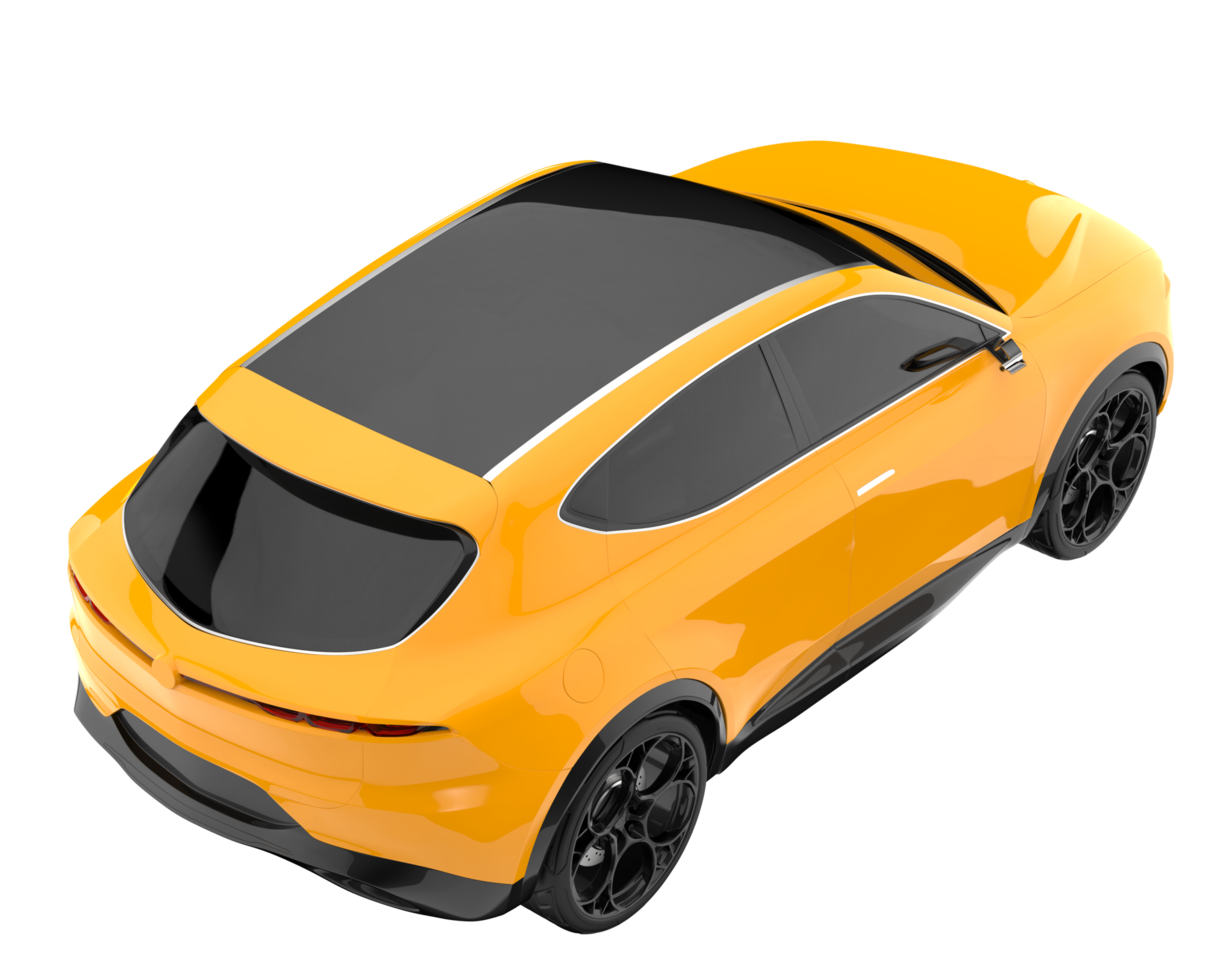 Realistic SUV isolated on transparent background. 3d rendering - illustration png