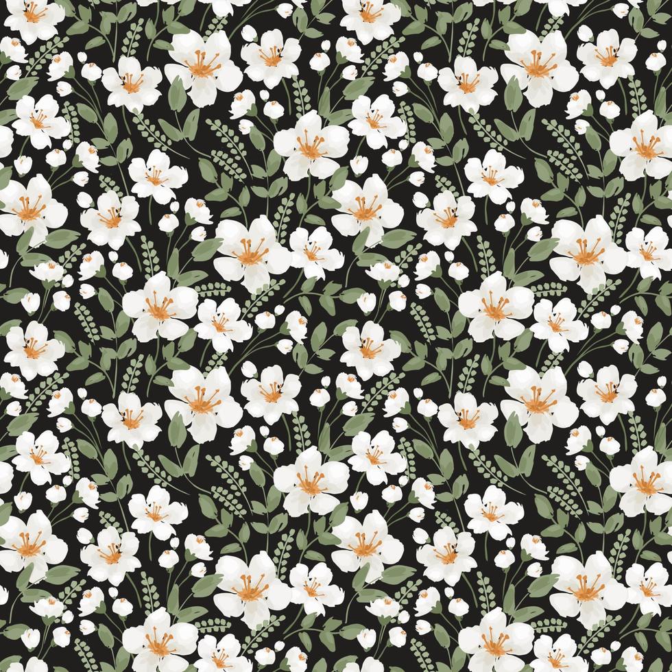 Floral seamless pattern. Vector design for paper, cover, fabric, interior decor and other use