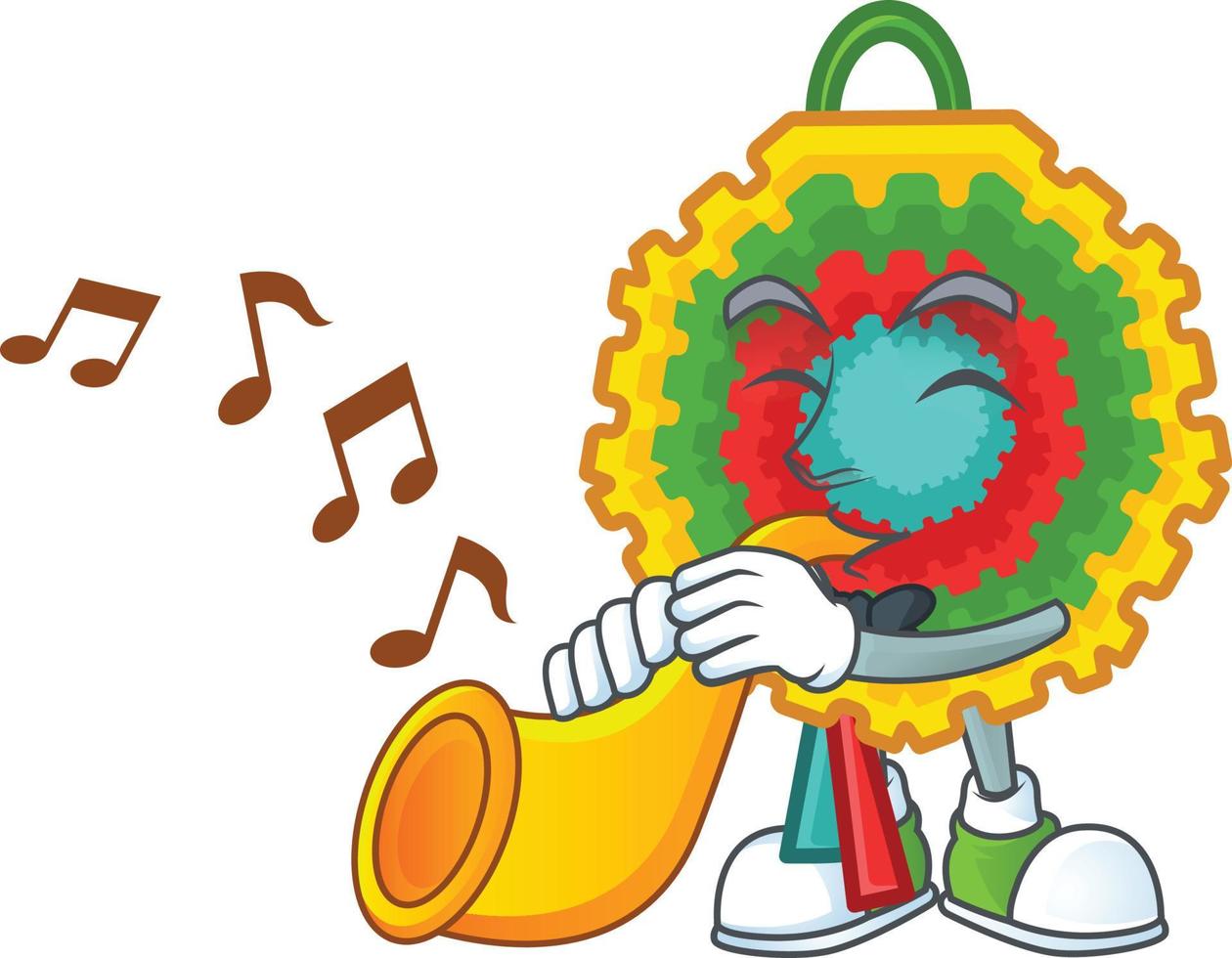 Pinata cartoon mascot style vector