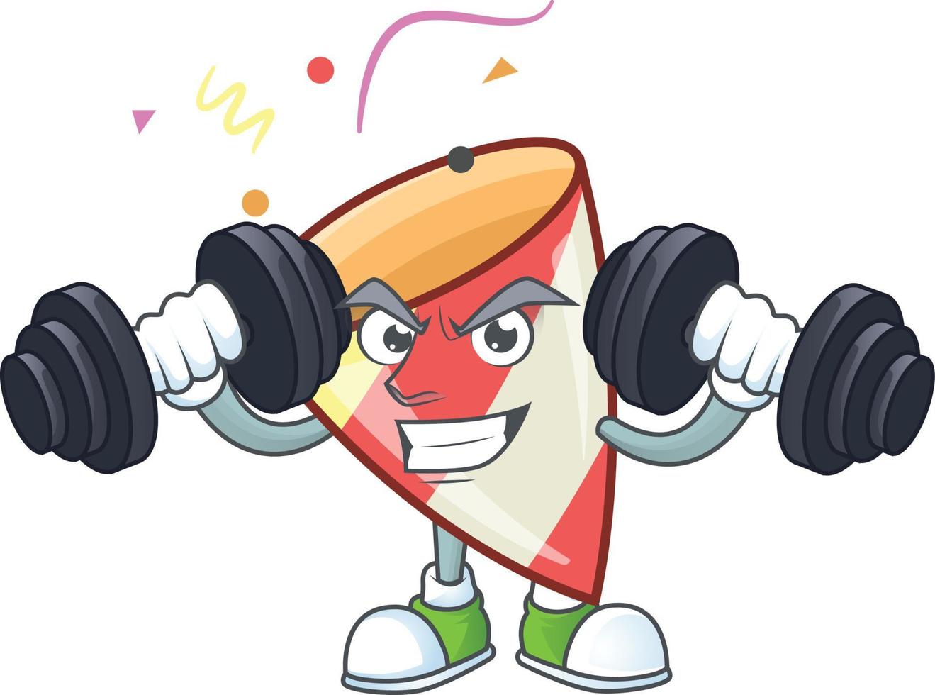 Exploding confetti cartoon vector