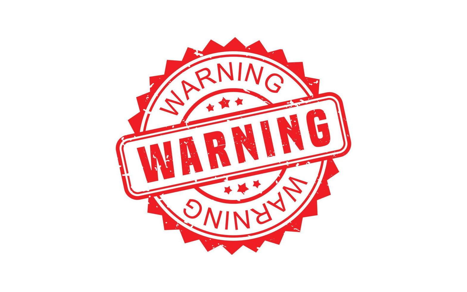 WARNING rubber stamp with grunge style on white background vector