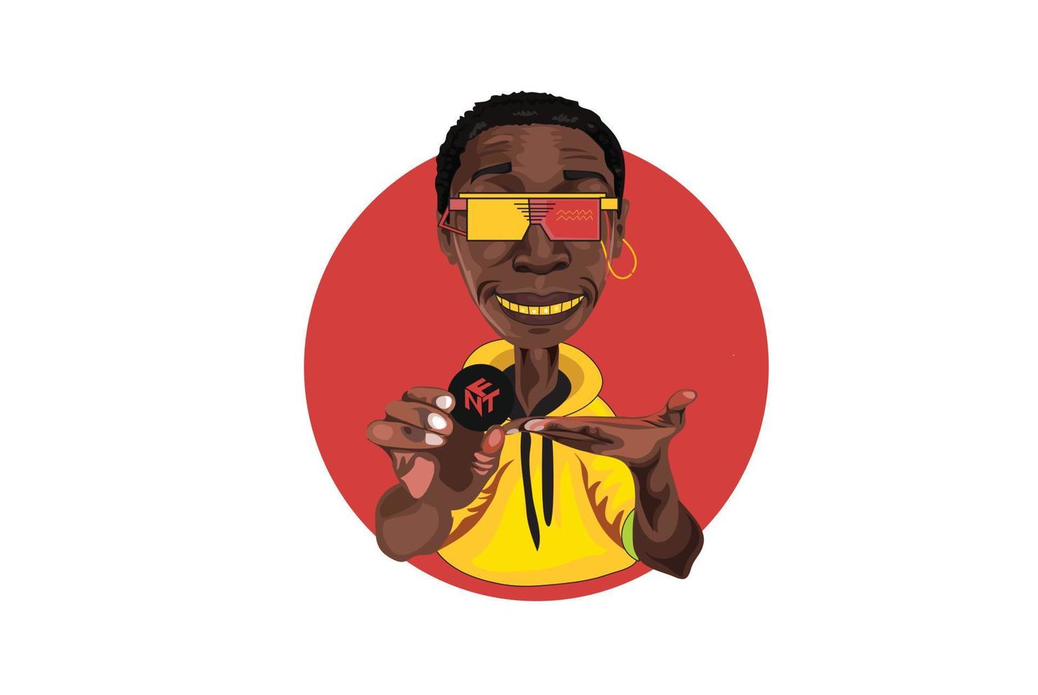 Khaby Lame vector illustration