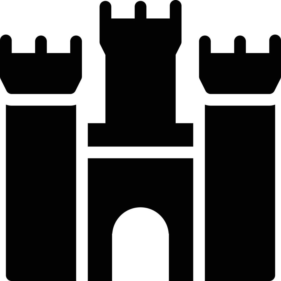 ilustración de vector de castillo en un fondo. símbolos de calidad premium. iconos vectoriales para concepto y diseño gráfico.