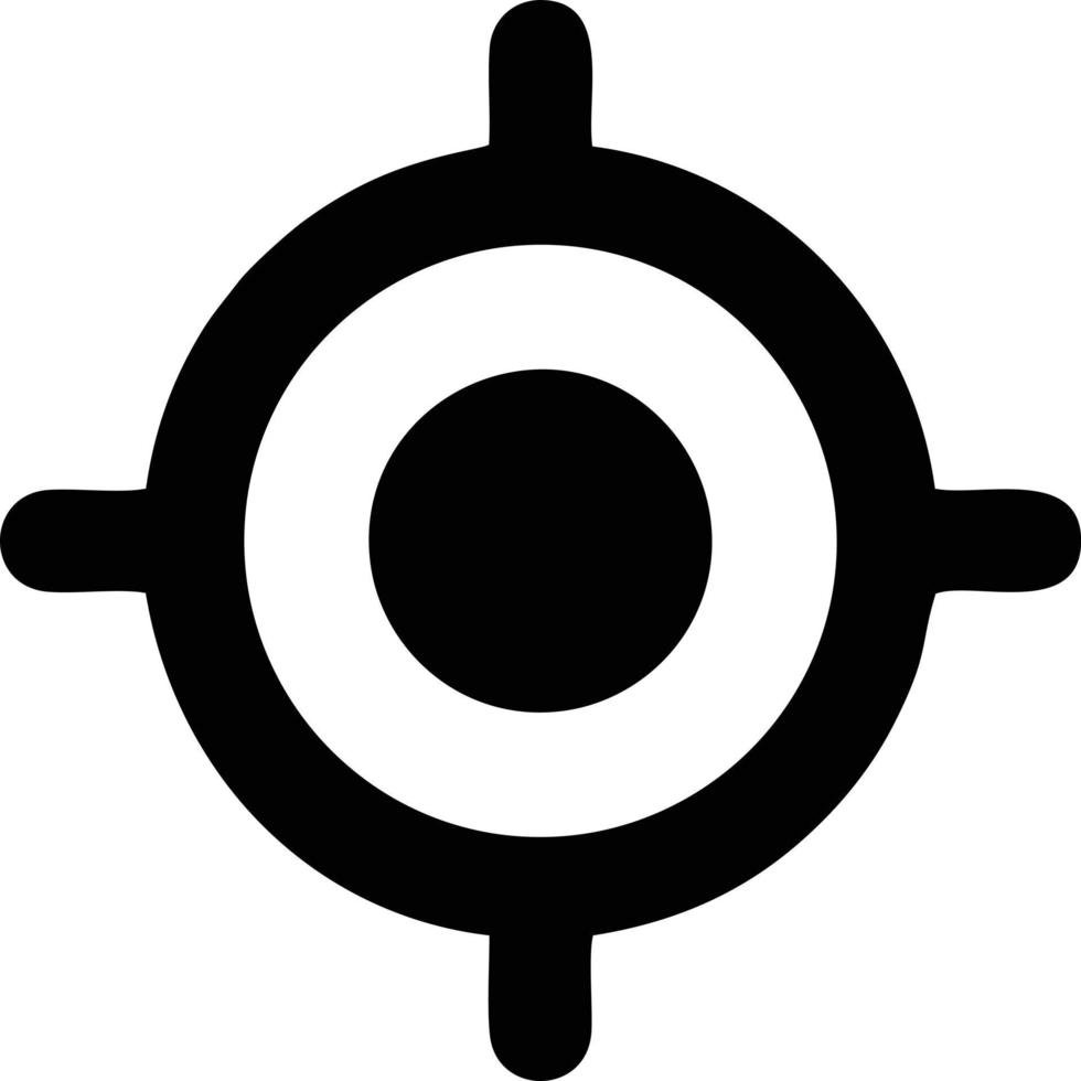 Target focus icon symbol vector image, illustration of the success goal icon concept. EPS 10