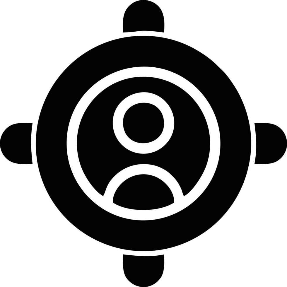 Target focus icon symbol vector image, illustration of the success goal icon concept. EPS 10