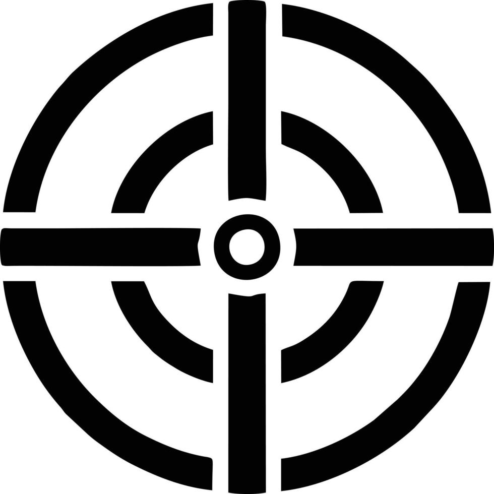 Target focus icon symbol vector image, illustration of the success goal icon concept. EPS 10