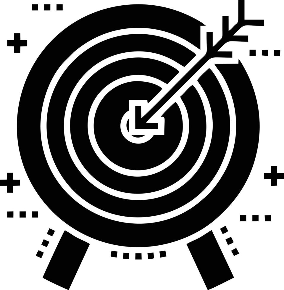 Target focus icon symbol vector image, illustration of the success goal icon concept. EPS 10