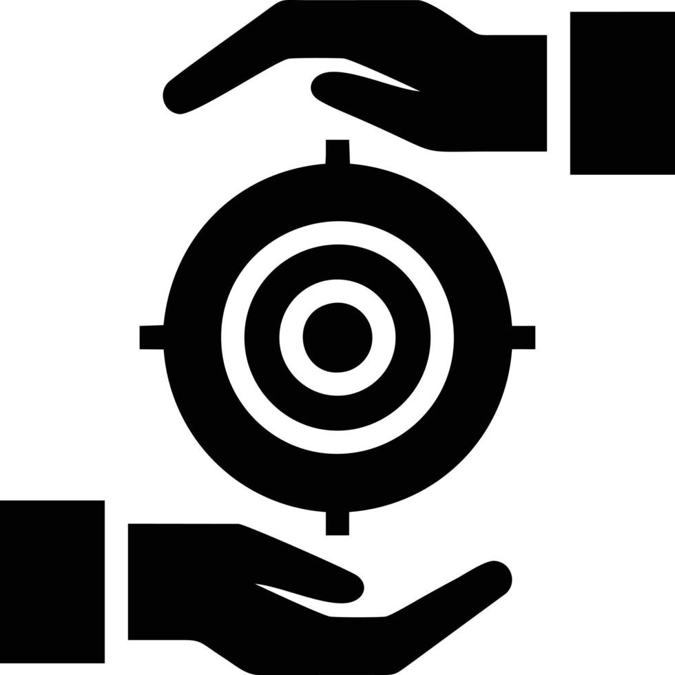 Target focus icon symbol vector image, illustration of the success goal icon concept. EPS 10
