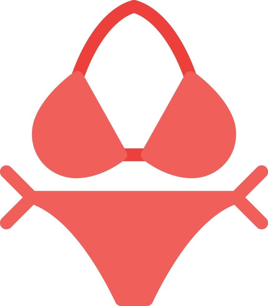 ilustración de vector de bikini en un fondo. símbolos de calidad premium. iconos vectoriales para concepto y diseño gráfico.