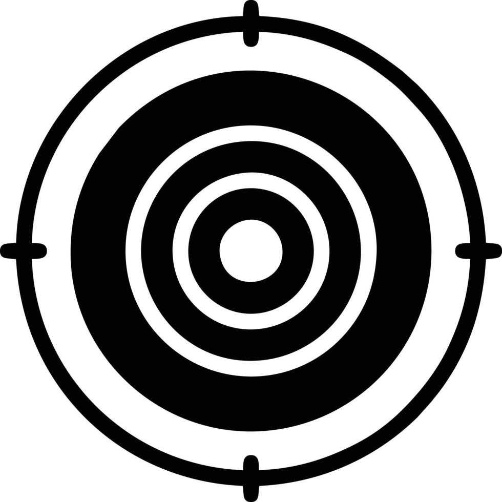 Target focus icon symbol vector image, illustration of the success goal icon concept. EPS 10