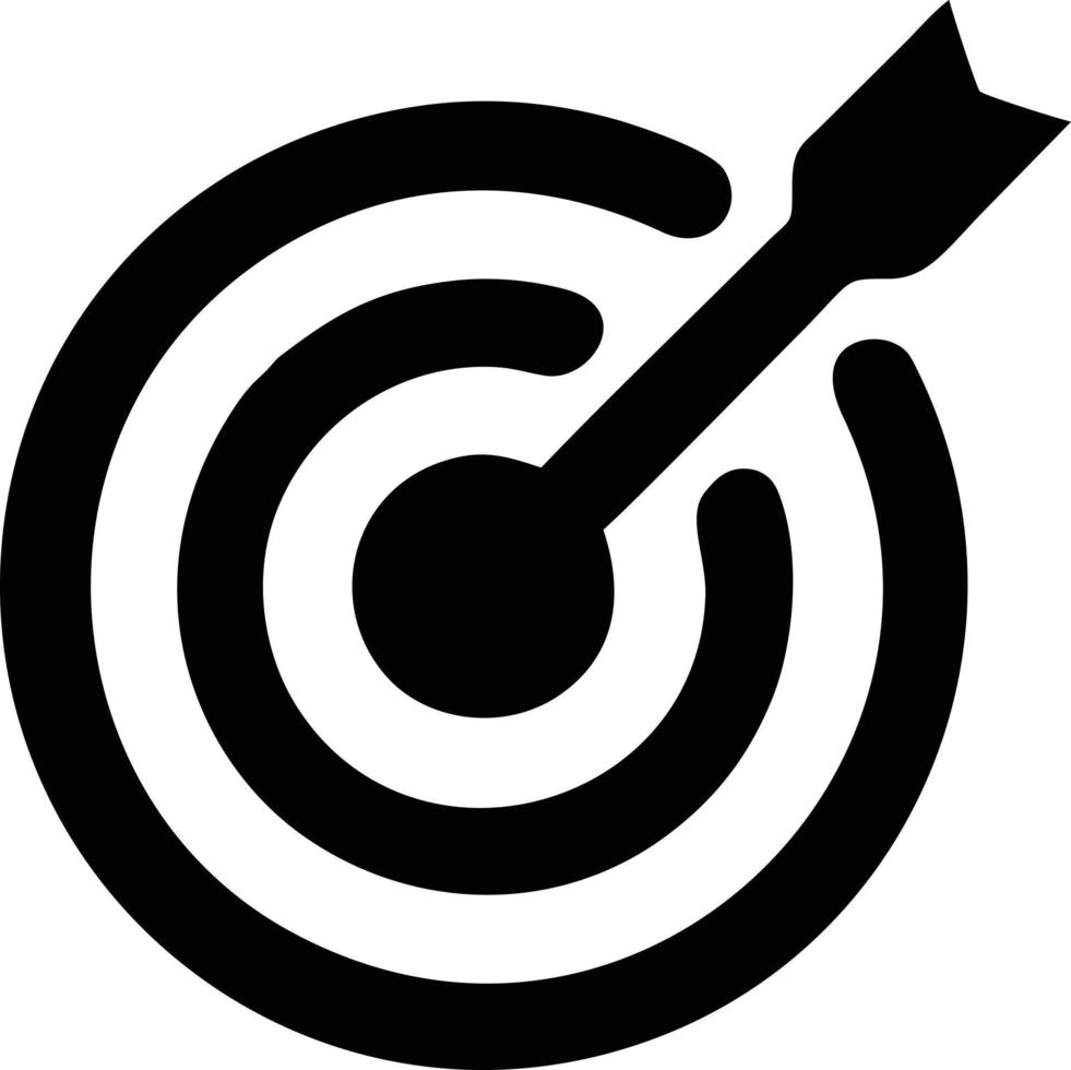 Target focus icon symbol vector image, illustration of the success goal icon concept. EPS 10