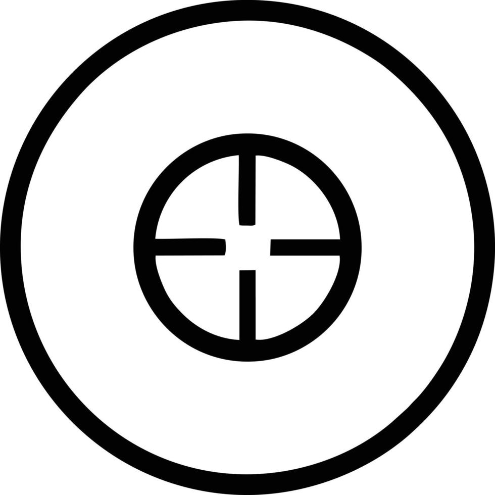 Target focus icon symbol vector image, illustration of the success goal icon concept. EPS 10