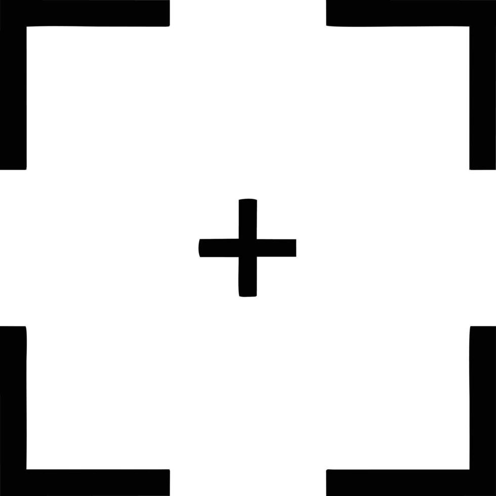 Target focus icon symbol vector image, illustration of the success goal icon concept. EPS 10