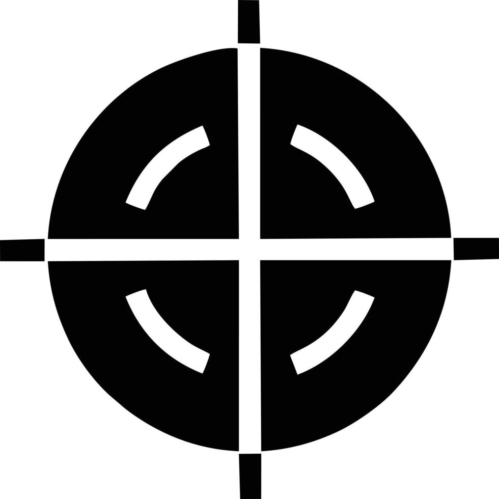Target focus icon symbol vector image, illustration of the success goal icon concept. EPS 10