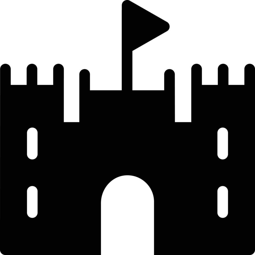 ilustración de vector de castillo en un fondo. símbolos de calidad premium. iconos vectoriales para concepto y diseño gráfico.