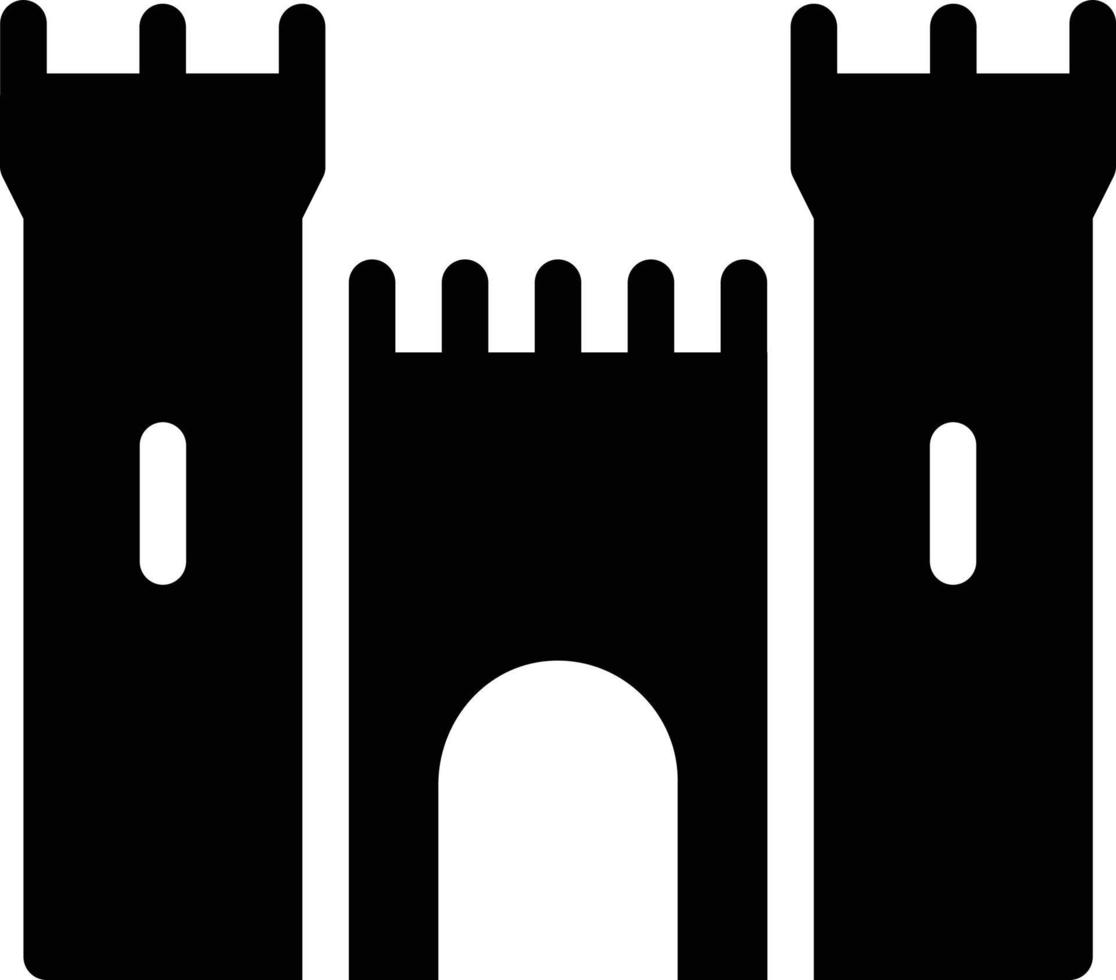 ilustración de vector de castillo en un fondo. símbolos de calidad premium. iconos vectoriales para concepto y diseño gráfico.