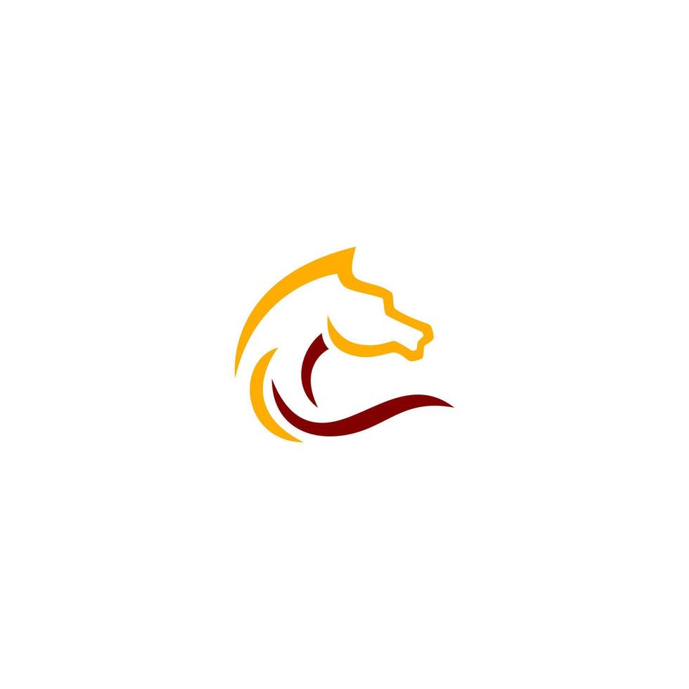 diseño de logotipo de caballo, logotipo de cabeza de caballo vector