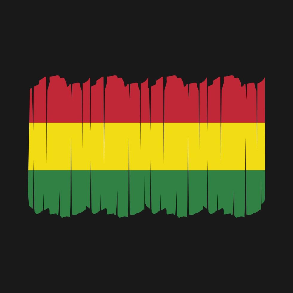 Bolivia Flag Brush Strokes vector