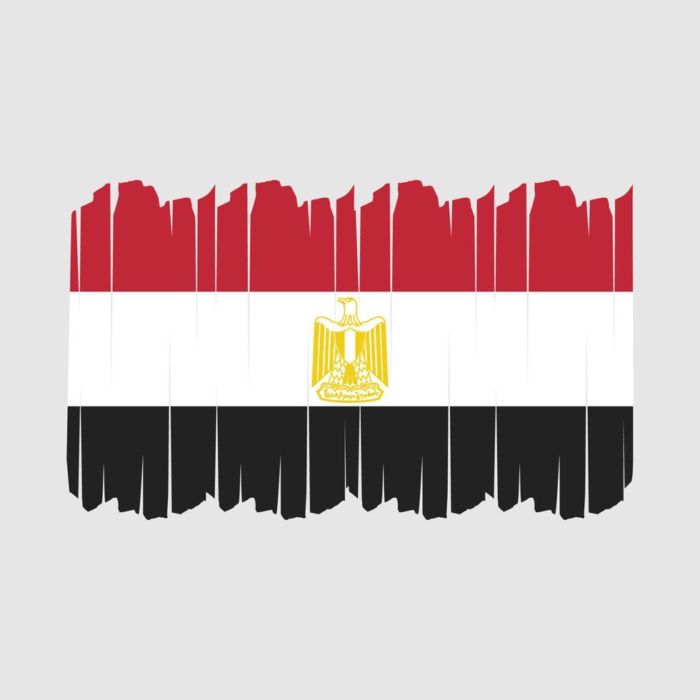 Egypt Flag Brush Strokes vector