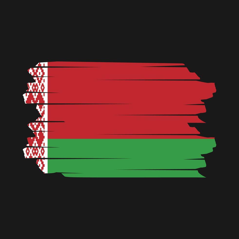 Belarus Flag Brush Vector