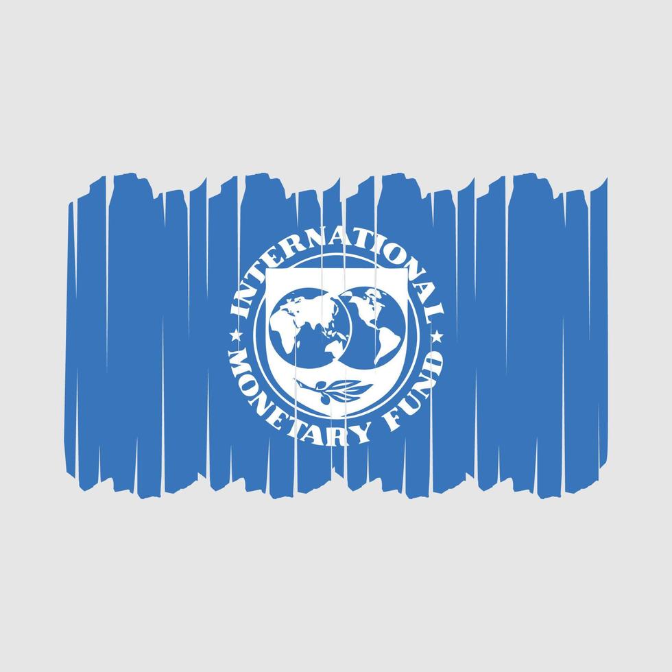 IMF Flag Brush Strokes vector