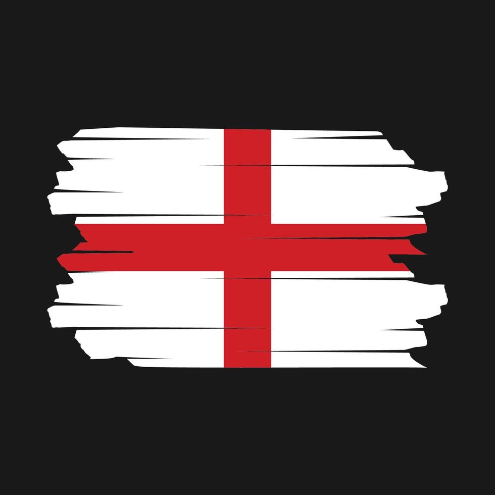 vector de pincel de bandera de inglaterra