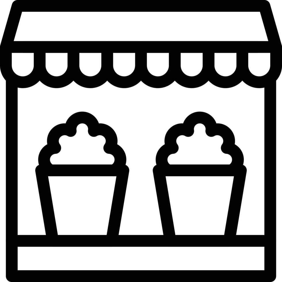 popcorn stall vector illustration on a background.Premium quality symbols.vector icons for concept and graphic design.