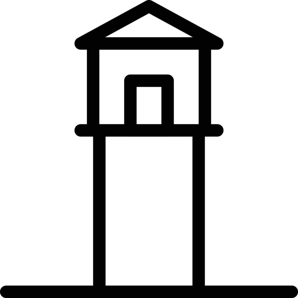 ilustración de vector de torre en un fondo. símbolos de calidad premium. iconos vectoriales para concepto y diseño gráfico.