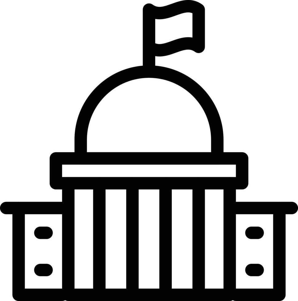 ilustración vectorial del gobierno en un fondo. símbolos de calidad premium. iconos vectoriales para el concepto y el diseño gráfico. vector