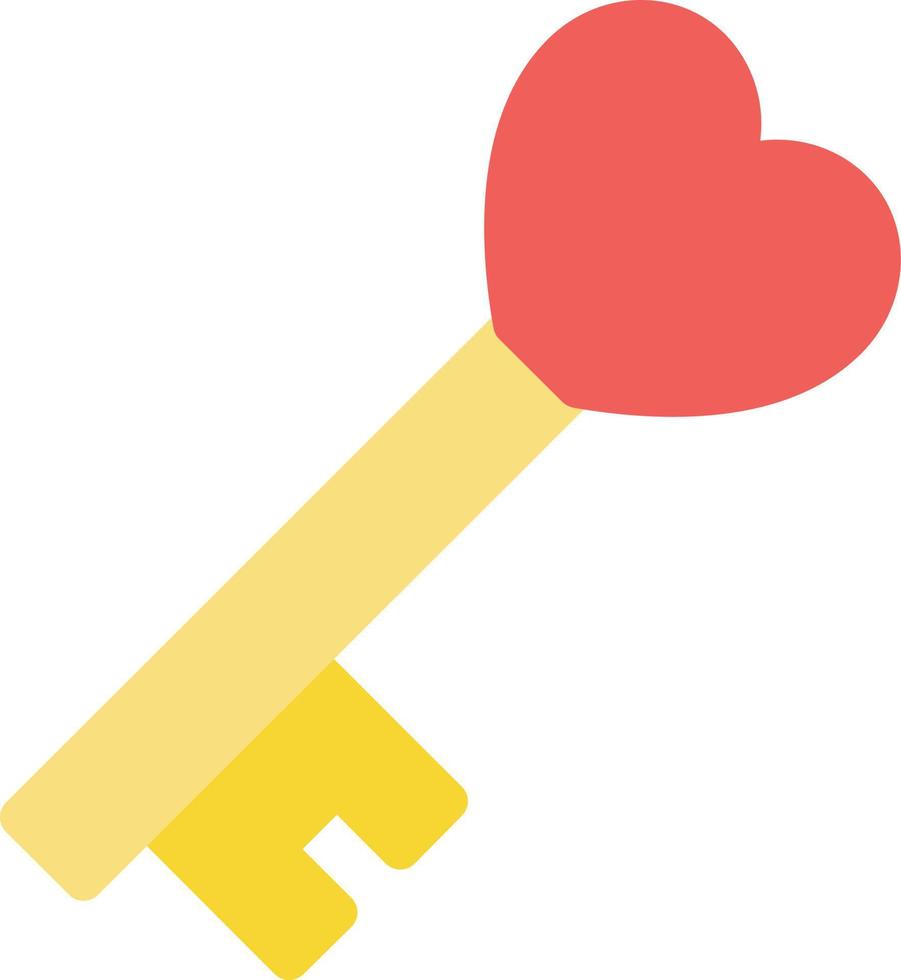 Ilustración de vector de llave de corazón en un fondo. Símbolos de calidad premium. Iconos vectoriales para concepto y diseño gráfico.