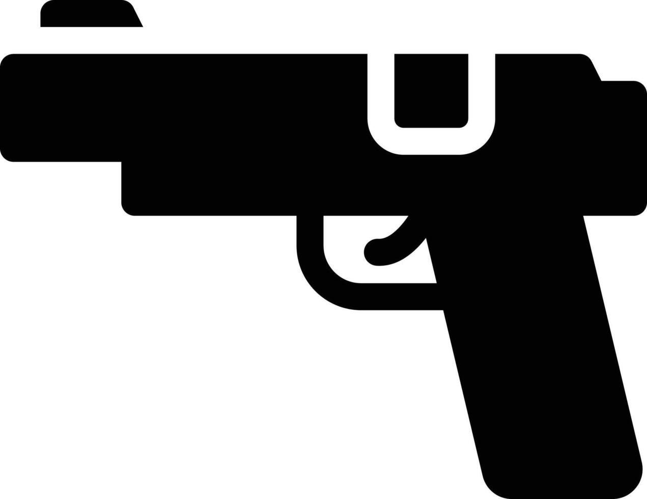 ilustración de vector de pistola en un fondo. símbolos de calidad premium. iconos vectoriales para concepto y diseño gráfico.