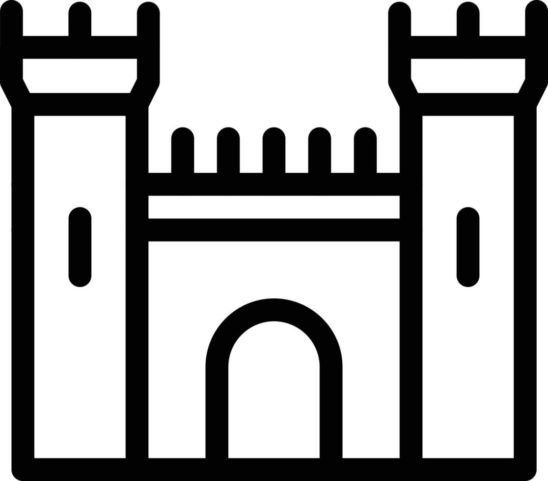 ilustración de vector de castillo en un fondo. símbolos de calidad premium. iconos vectoriales para concepto y diseño gráfico.