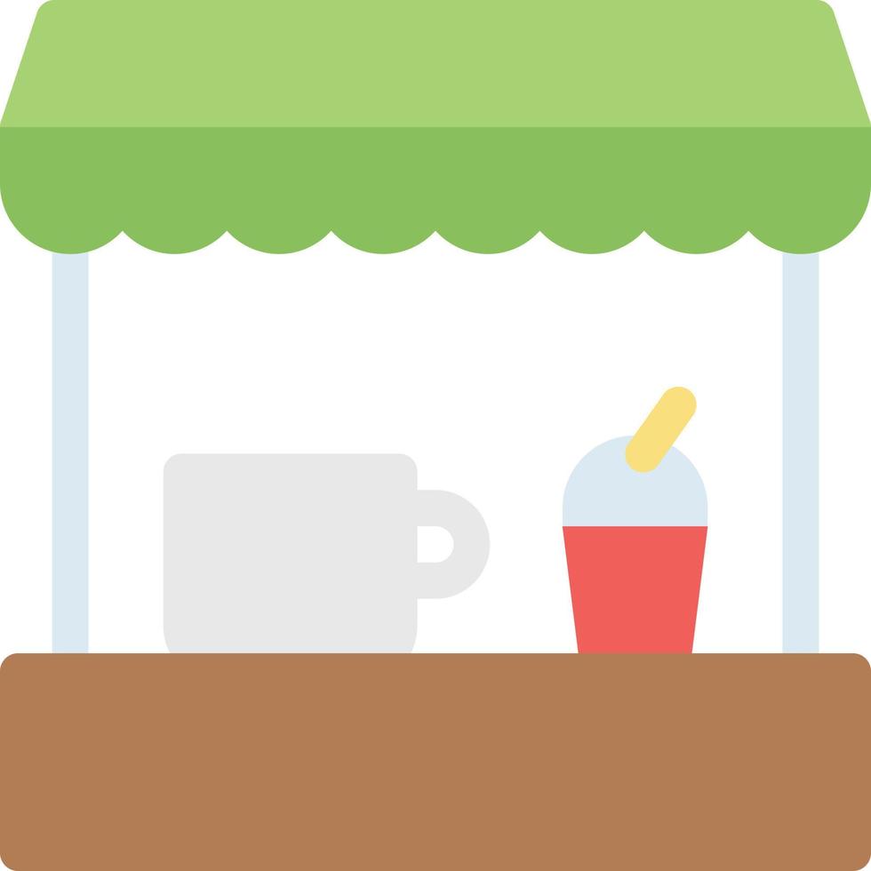 ilustración de vector de tienda de café en un fondo. símbolos de calidad premium. iconos vectoriales para concepto y diseño gráfico.