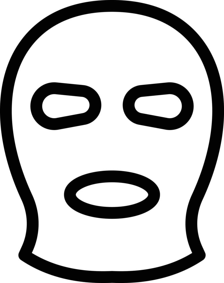 ilustración de vector de máscara criminal en un fondo. símbolos de calidad premium. iconos vectoriales para concepto y diseño gráfico.