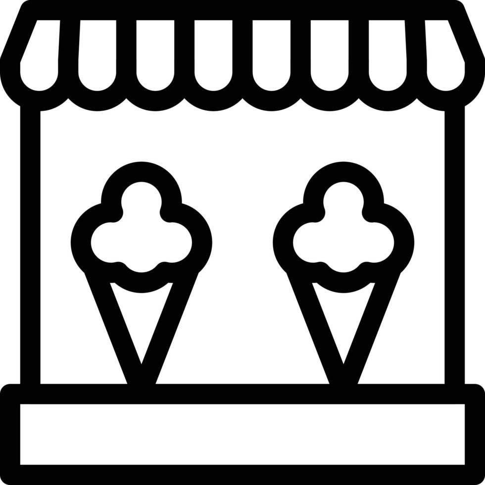 ice cream stall vector illustration on a background.Premium quality symbols.vector icons for concept and graphic design.