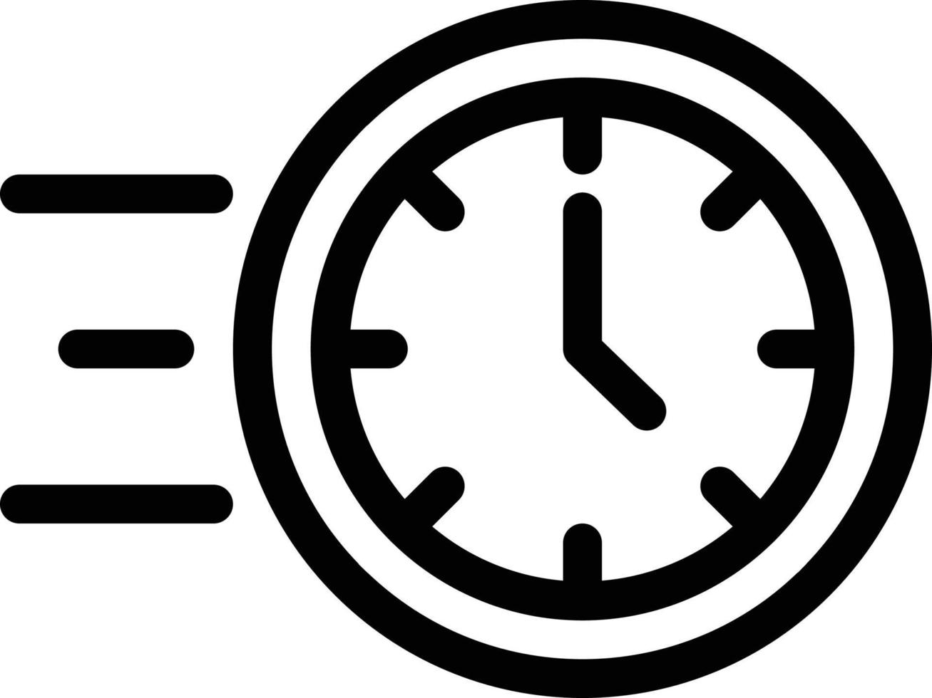 ilustración de vector de tiempo de velocidad en un fondo. símbolos de calidad premium. iconos vectoriales para concepto y diseño gráfico.