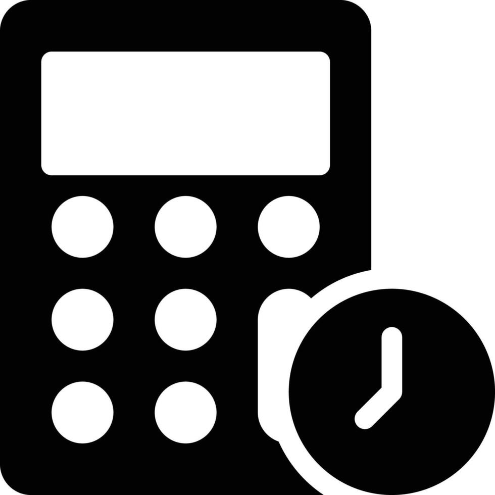 calculator time vector illustration on a background.Premium quality symbols.vector icons for concept and graphic design.