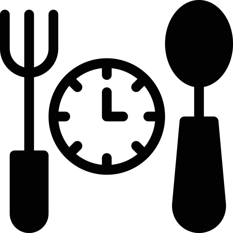 ilustración vectorial de la hora de la cena en un fondo. símbolos de calidad premium. iconos vectoriales para el concepto y el diseño gráfico. vector