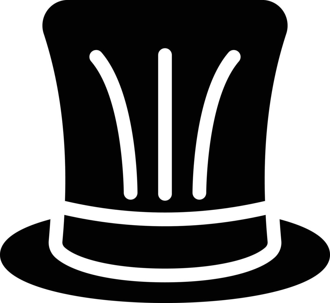 ilustración de vector de sombrero en un fondo. símbolos de calidad premium. iconos vectoriales para concepto y diseño gráfico.