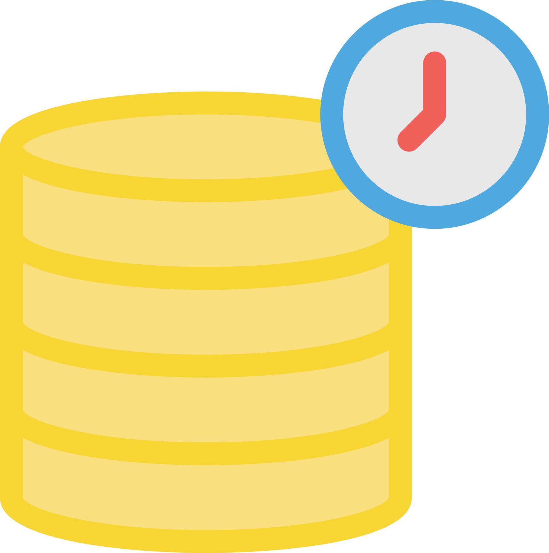 database time vector illustration on a background.Premium quality