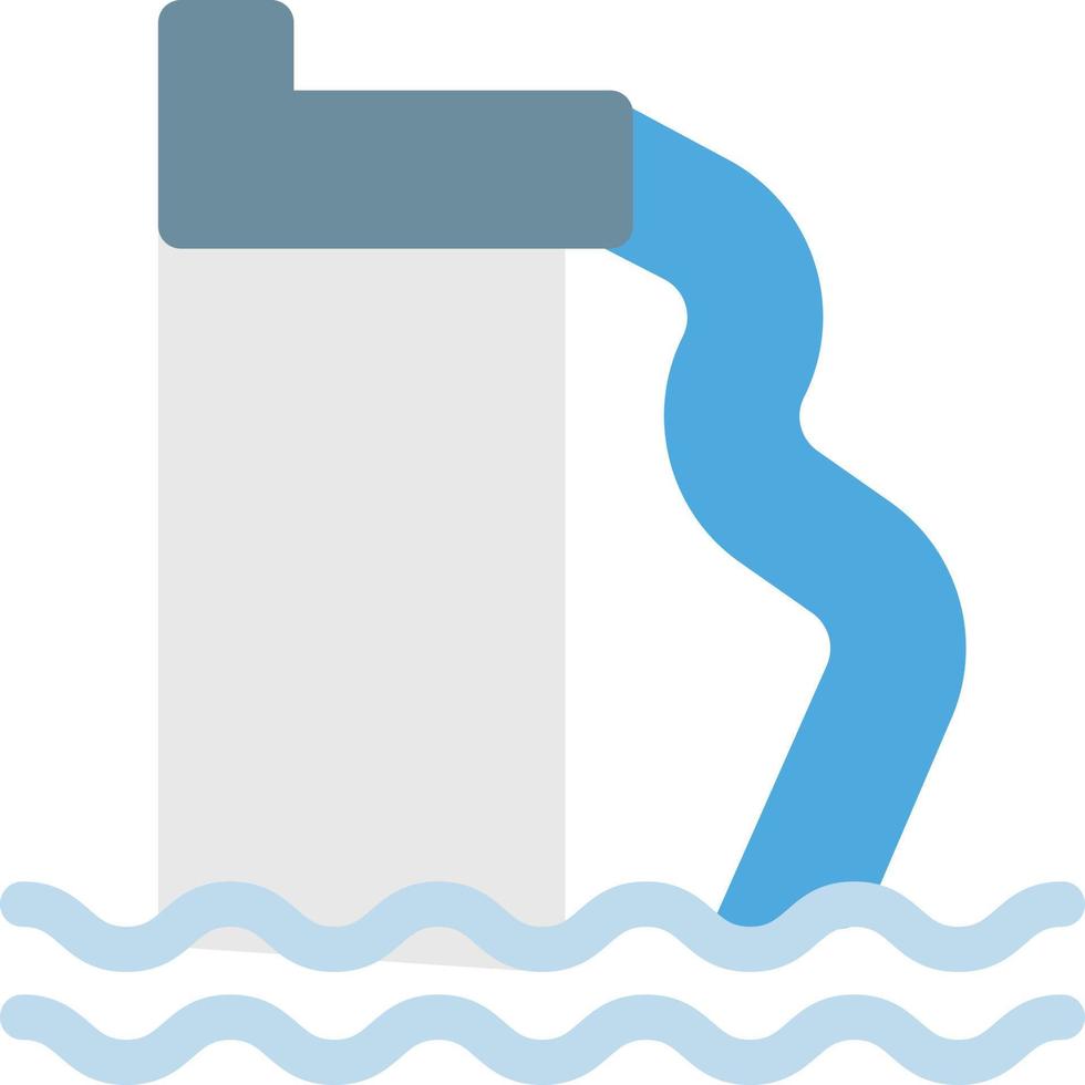 ilustración de vector de tobogán de agua en un fondo. símbolos de calidad premium. iconos vectoriales para concepto y diseño gráfico.