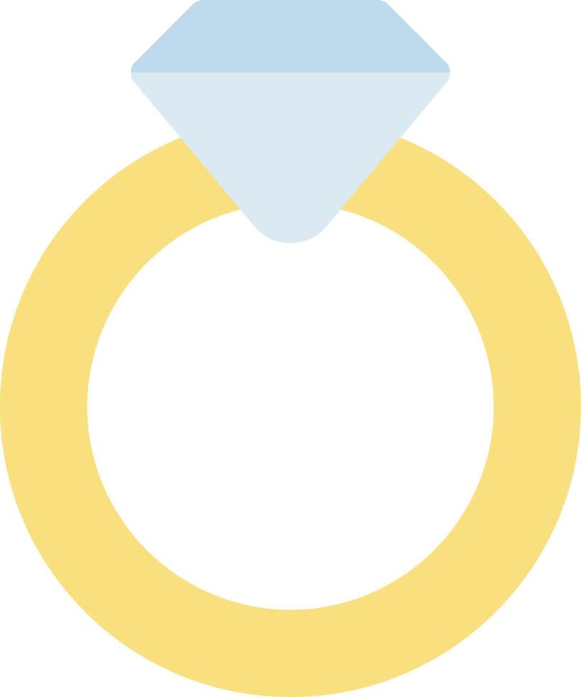 ilustración de vector de anillo de diamante en un fondo. símbolos de calidad premium. iconos vectoriales para concepto y diseño gráfico.