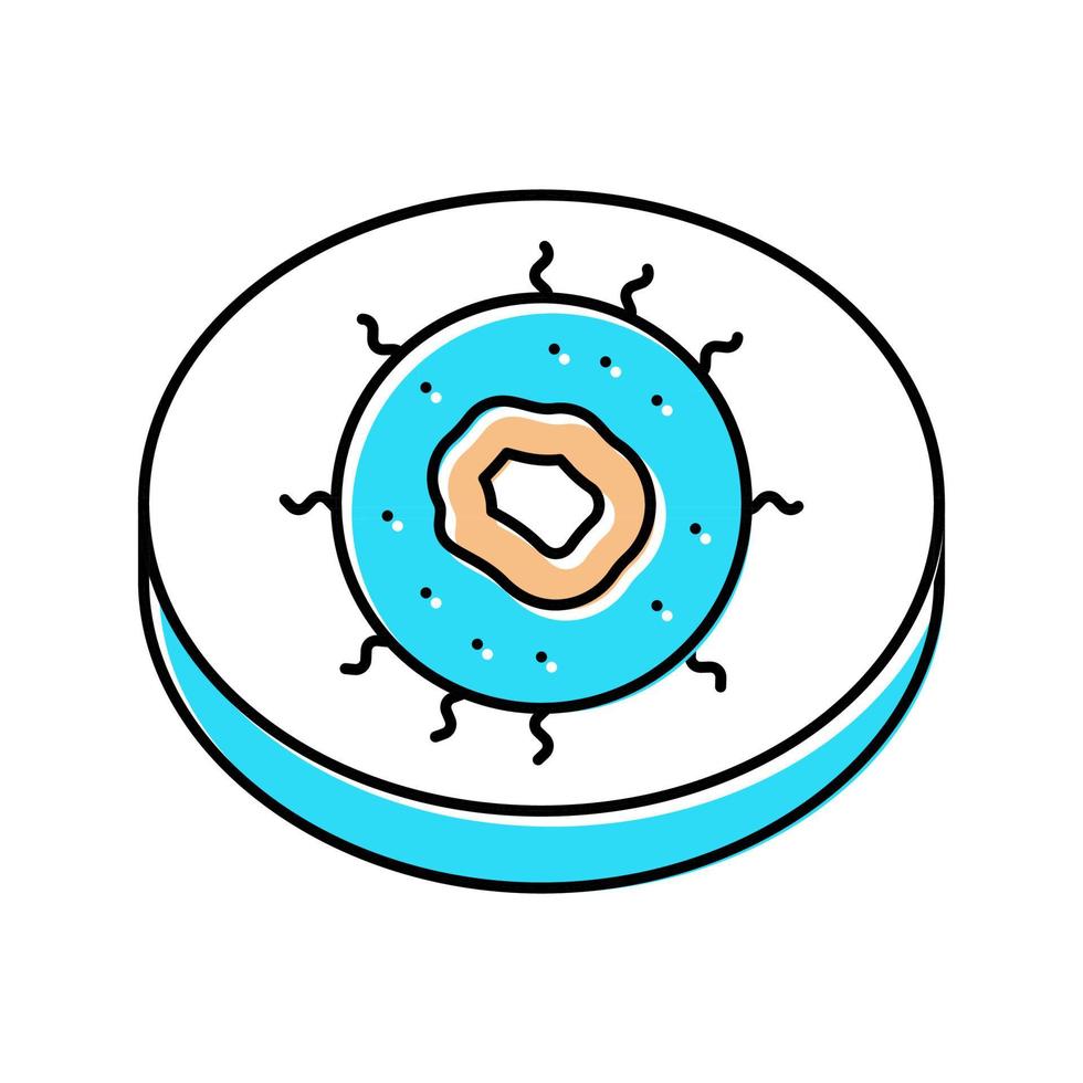 ilustración de vector de icono de color de inmunidad celular nl