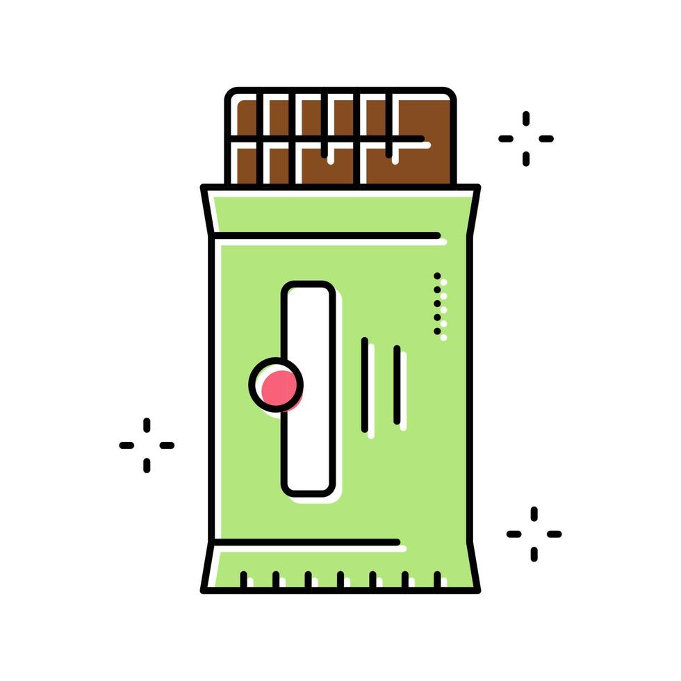 ilustración de vector de icono de color de paquete de galletas