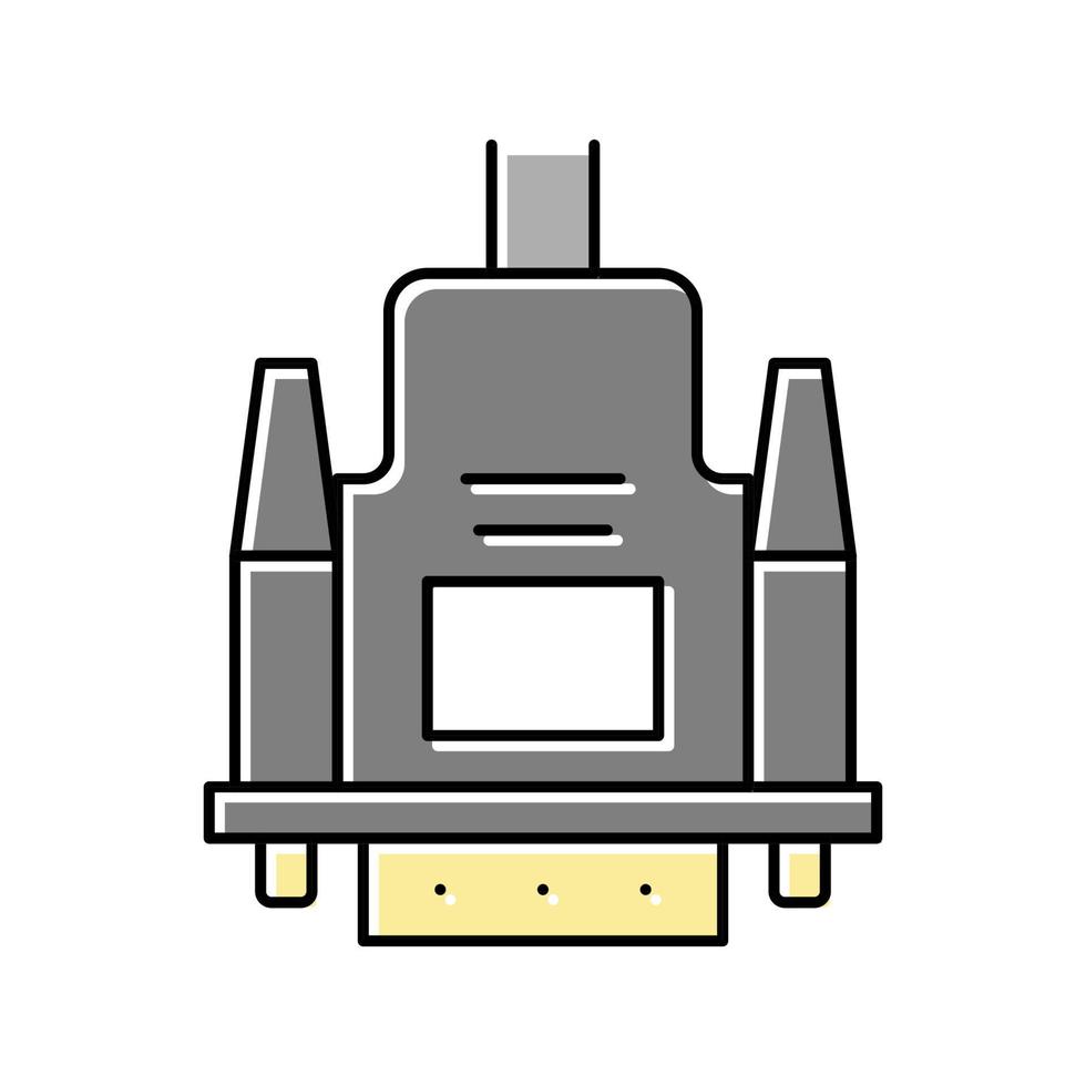 vga cable color icon vector illustration