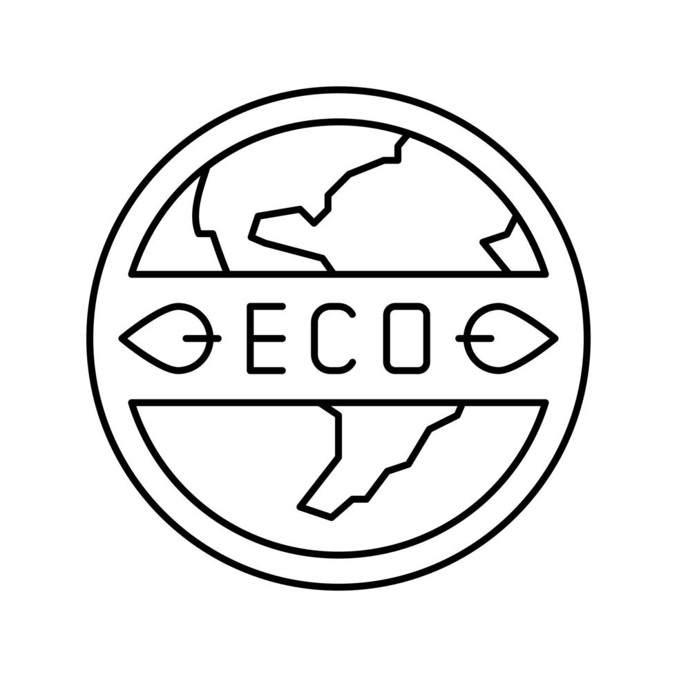 eco clean cosmetic line icon vector illustration