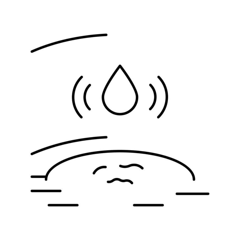 swelling health medical problem line icon vector illustration