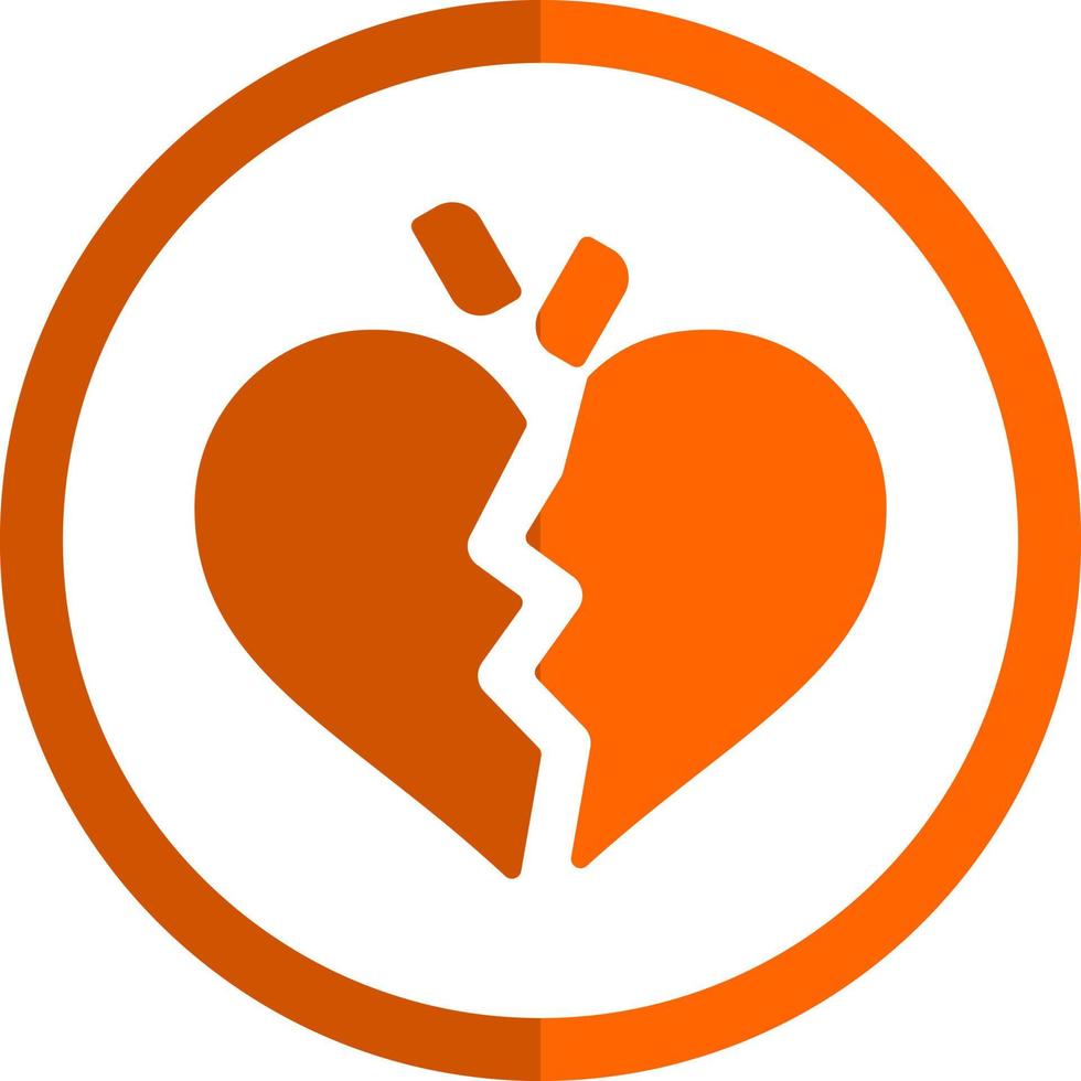 Broken Heart Vector Icon